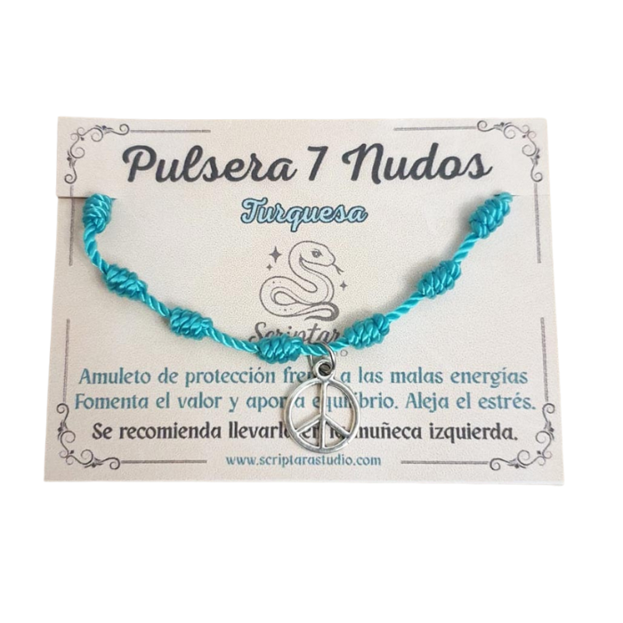 7 Knot Bracelet - Turquoise
