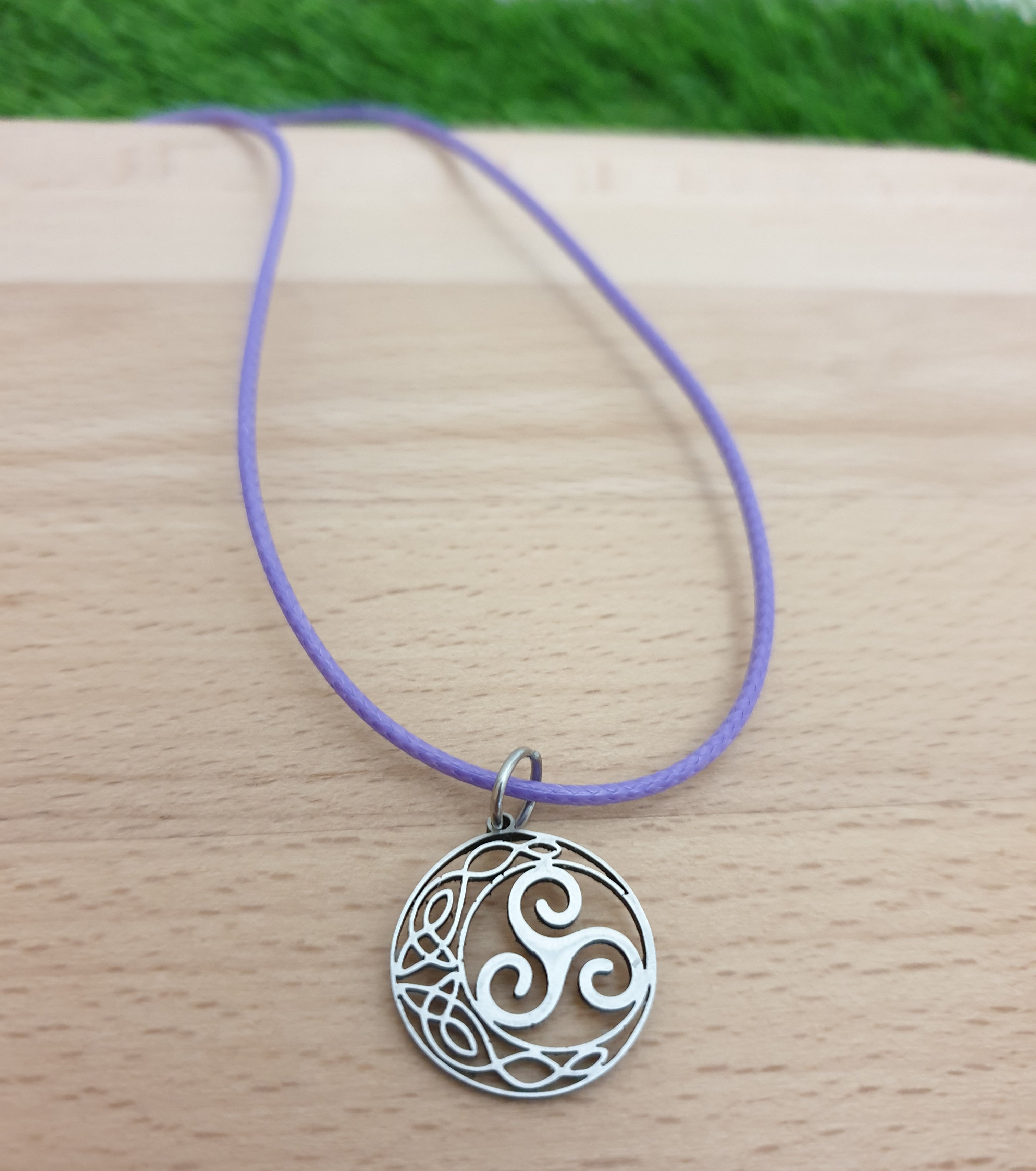 Pastel Triskelion Necklace