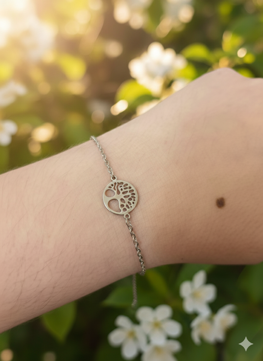 Tree of Life Bracelet in Stainless Steel