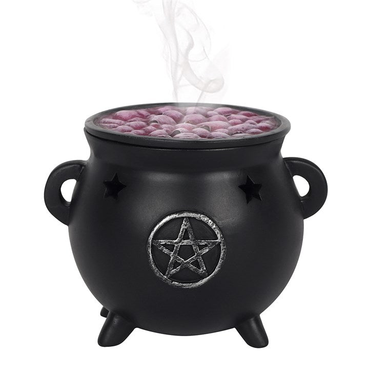 Incense Holder Cauldron with Pentagram