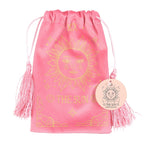 Tarot and Oracle Bag "The Sun" - Pink and Gold Velvet