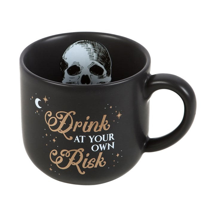 "Drink at your own risk" mug