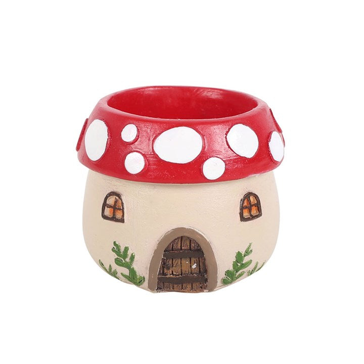 Gnome House Mushroom Candle Holder