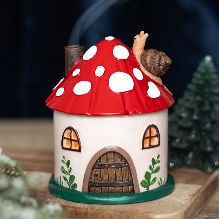 "Mushroom House" Incense Holder
