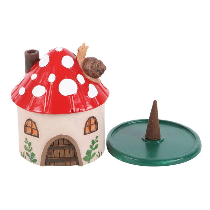 "Mushroom House" Incense Holder