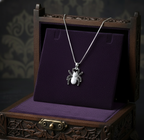 Black Widow Necklace with Cubic Zirconia | 925 Sterling Silver