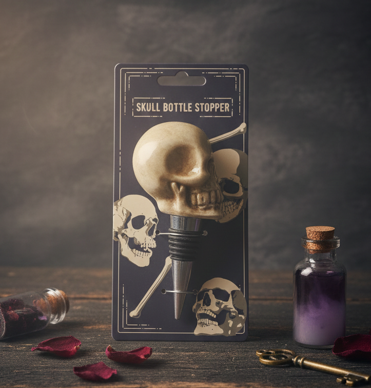 Skull Bottle Stopper