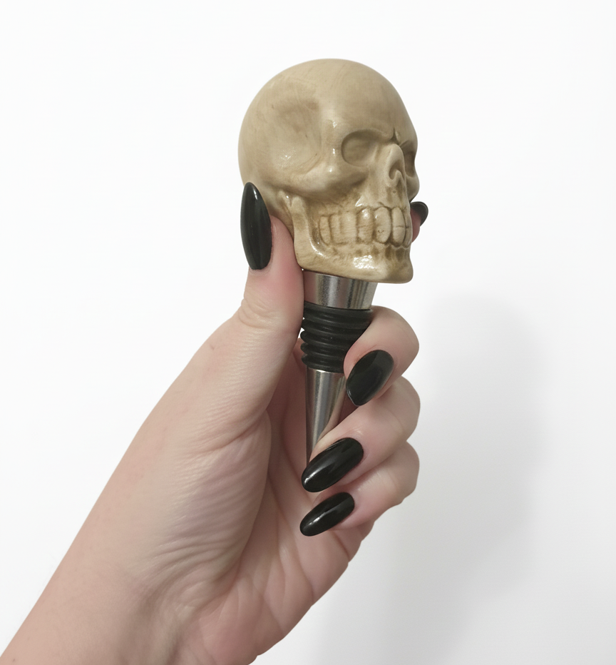 Skull Bottle Stopper