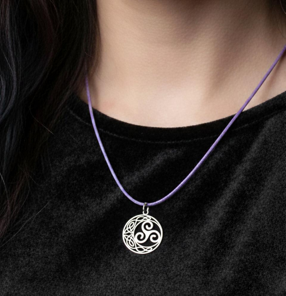 Pastel Triskelion Necklace