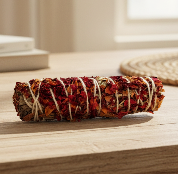 Bundle of Himalayan Sage, Rose and Cinnamon | Incense