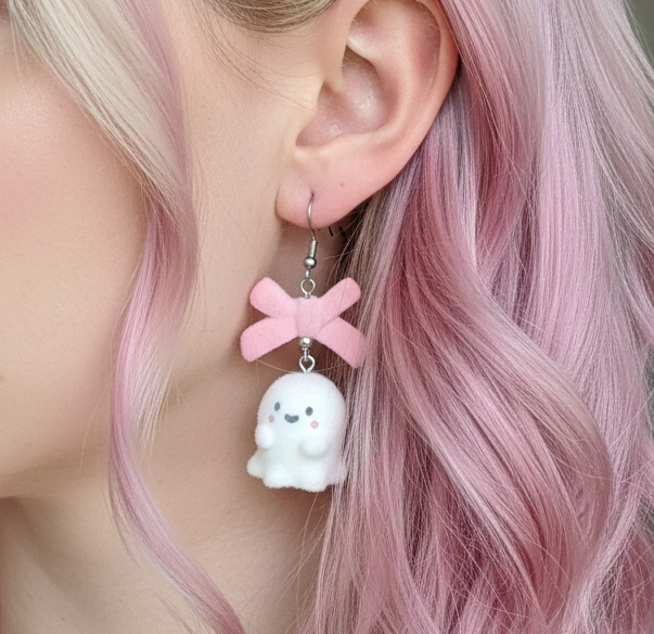 Kawaii Ghost Earrings