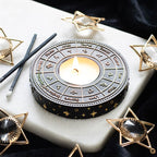 Astrological Wheel Candle Holder