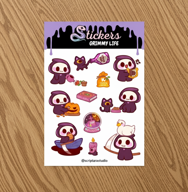Grimmy Life Sticker Sheet