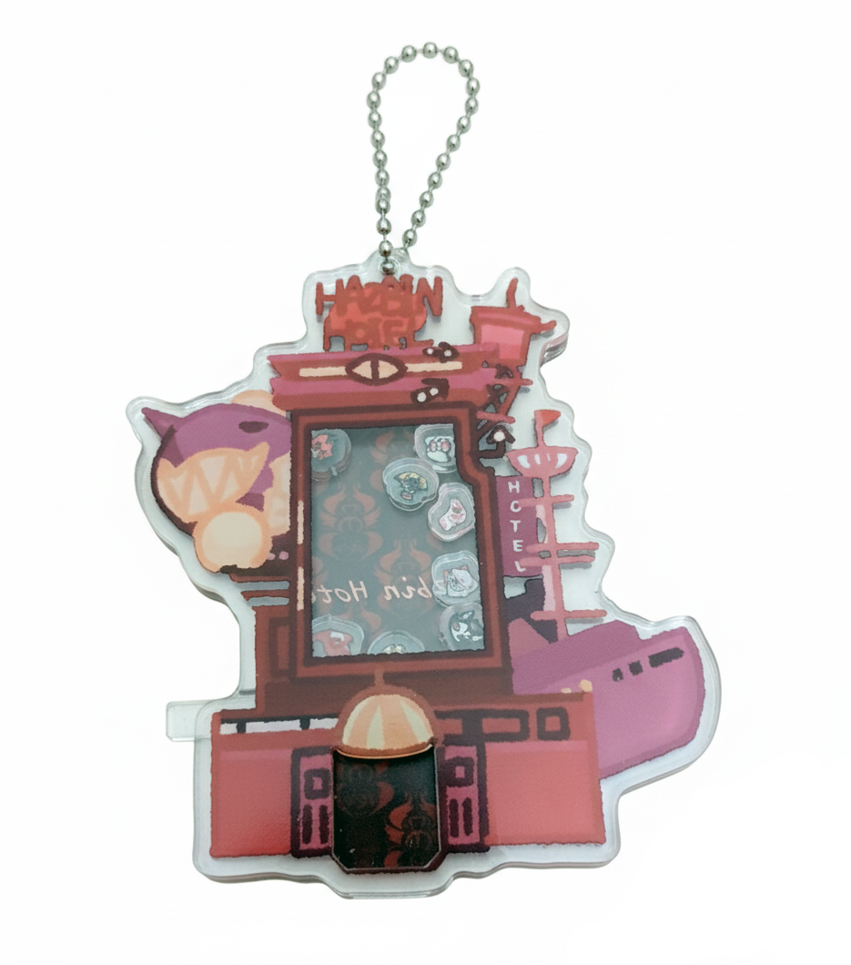 Hazbin Hotel Inspired Shaker Keychain