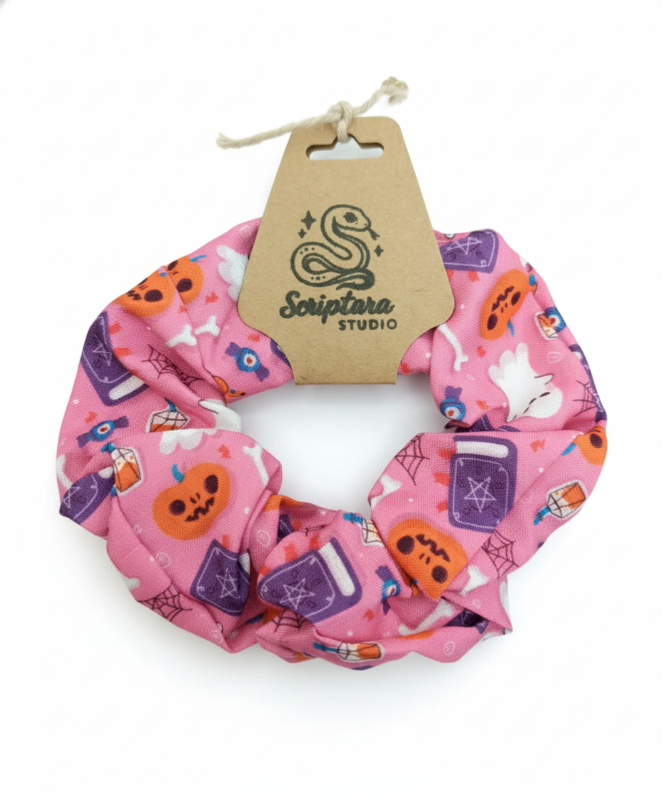 Pink Witch Scrunchie