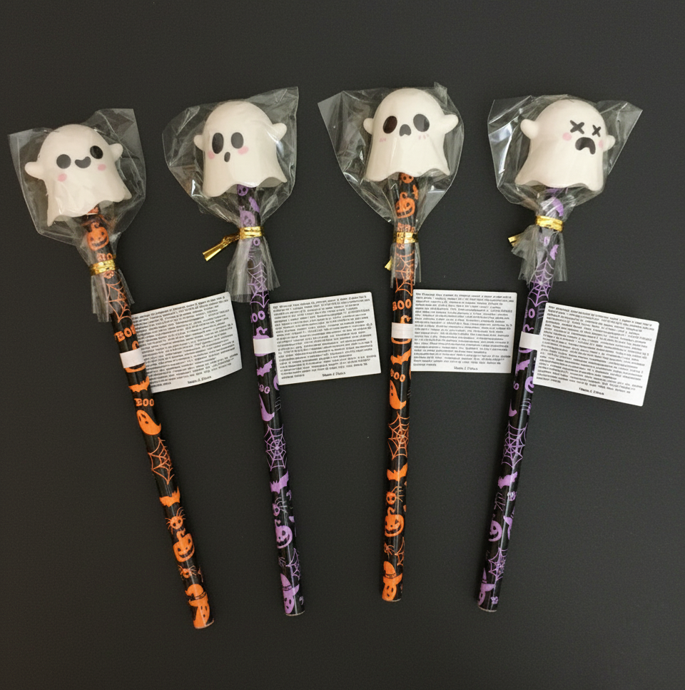 Kawaii Ghost Pencil with Eraser