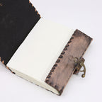 Handcrafted Leather Grimoire in Blank Pages "The All-Seeing Eye"