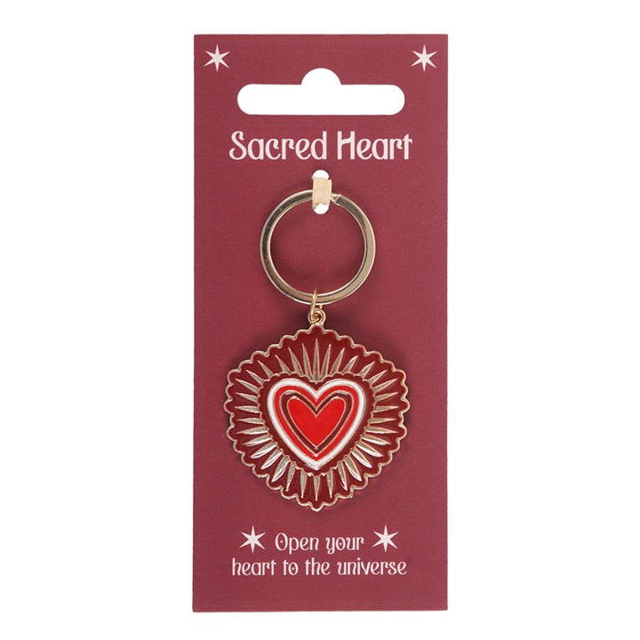 Sacred Heart Amulet Keychain