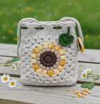 Crochet Sunflower Bag