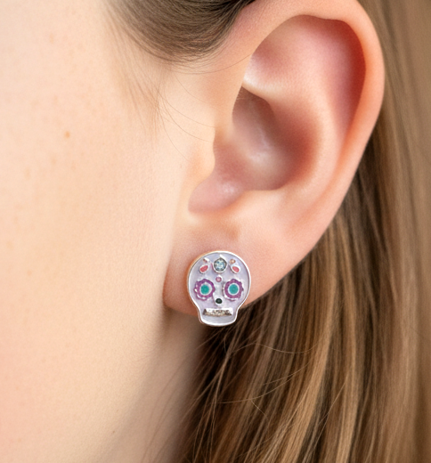 Catrina Skull Earrings | 925 Sterling Silver