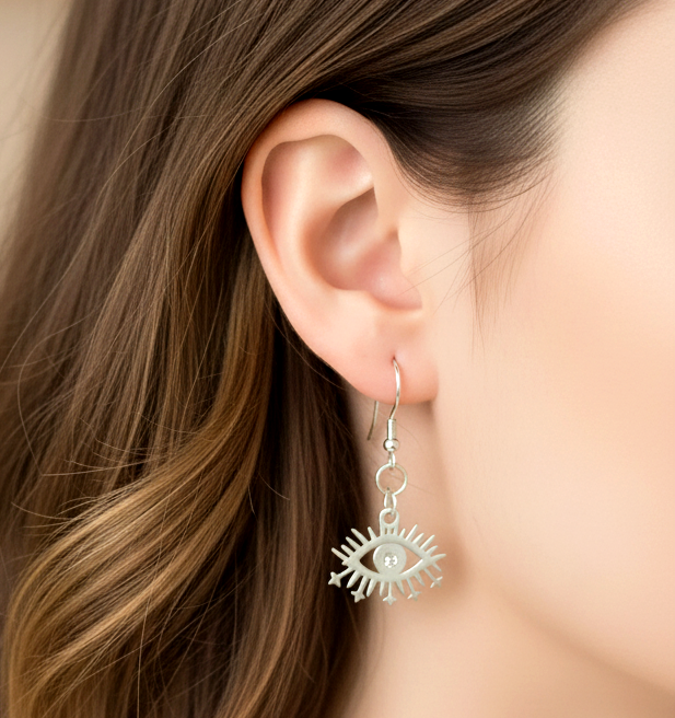 Star Eye Earrings | 925 Sterling Silver