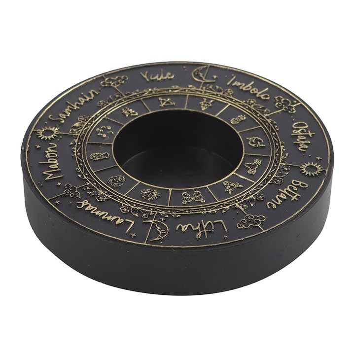 Portavelas "Rueda del Año" - Ciclos y Zodiaco