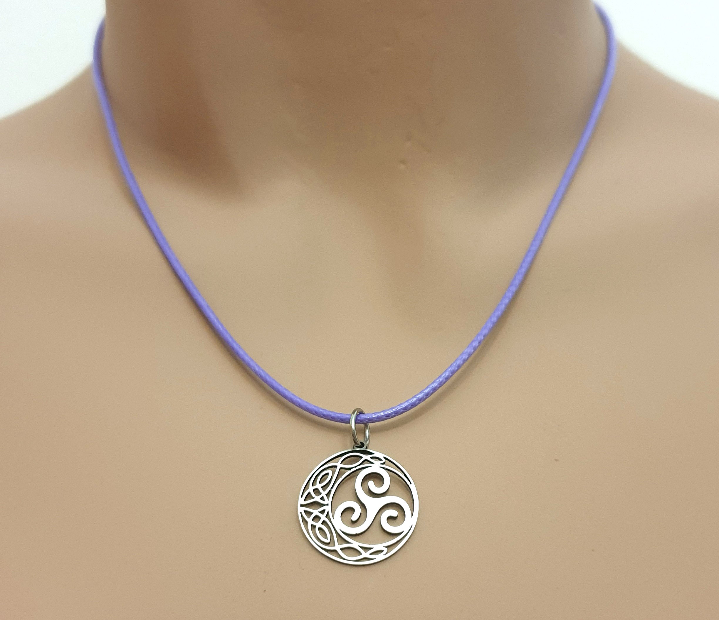Pastel Triskelion Necklace