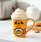 Pumpkin Ceramic Latte Mug