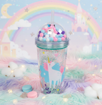 Magical Unicorn Cup with Straw