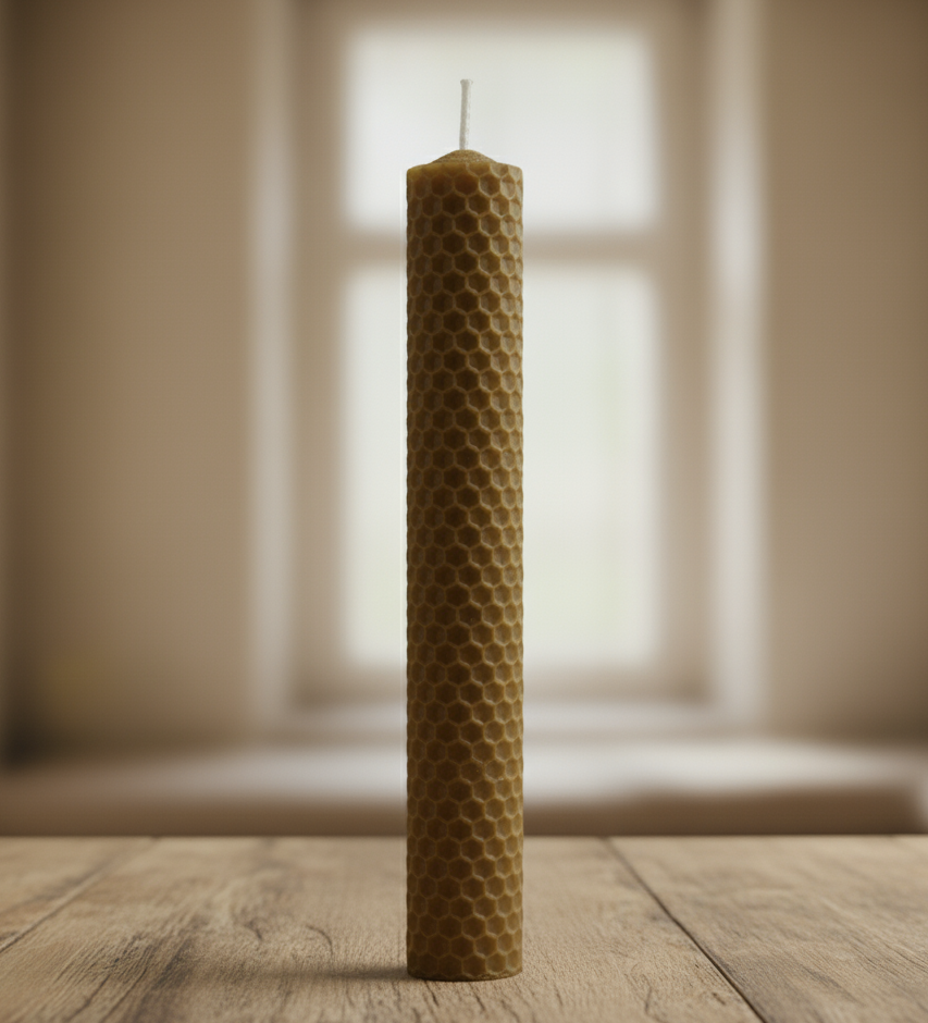 Virgin Beeswax Candle 20cm